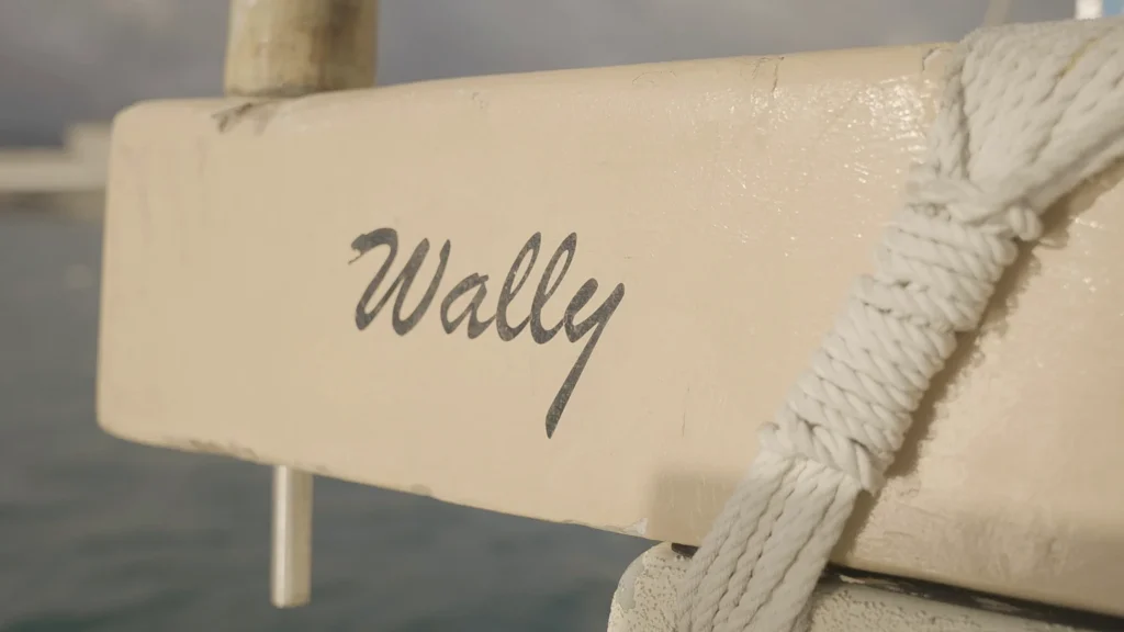 Wally Froiseth name on the Hokulea