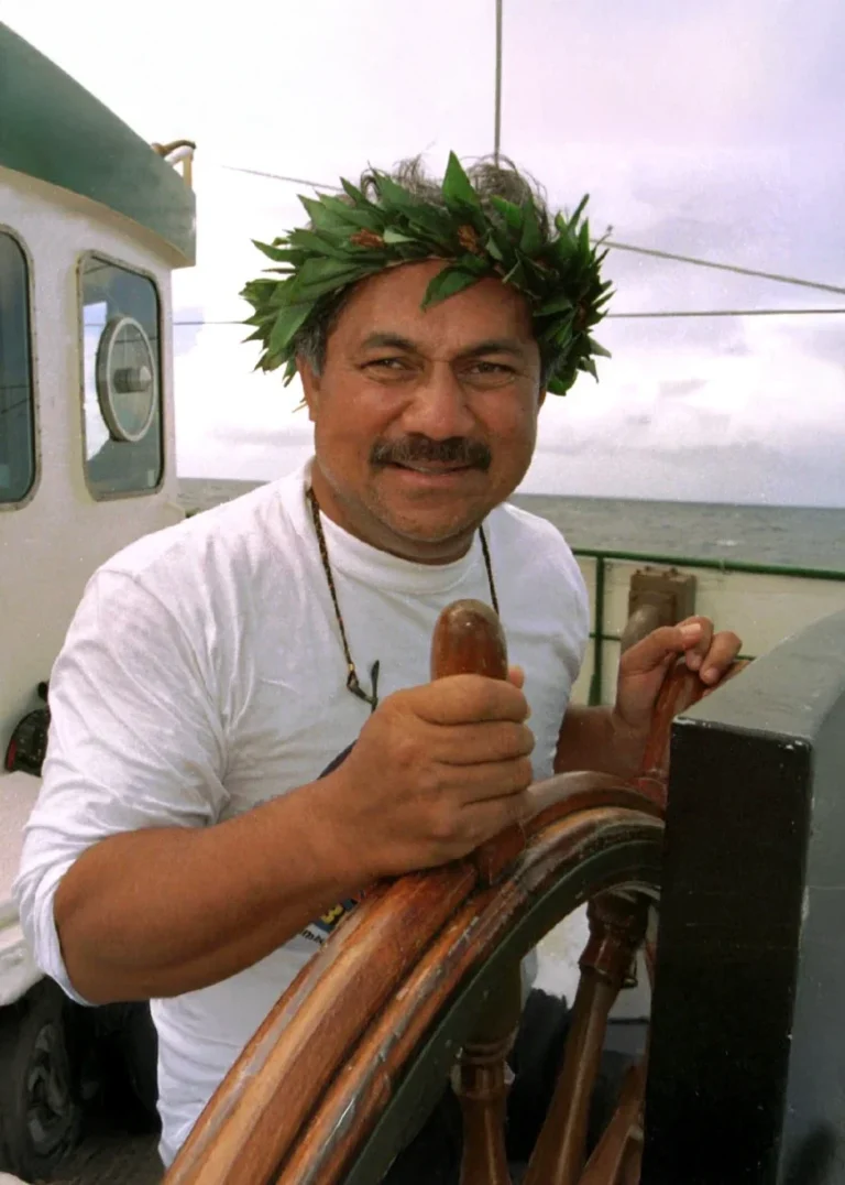 A photo of Faleomavaega E. Hunkin, used for the Nā ‘Aumākua Project