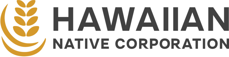 Hawaiian Native Corporation logo with stylized wheat stalk